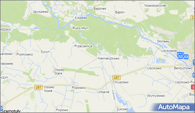 mapa Niemieczkowo, Niemieczkowo na mapie Targeo