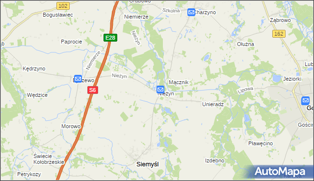 mapa Nieżyn, Nieżyn na mapie Targeo