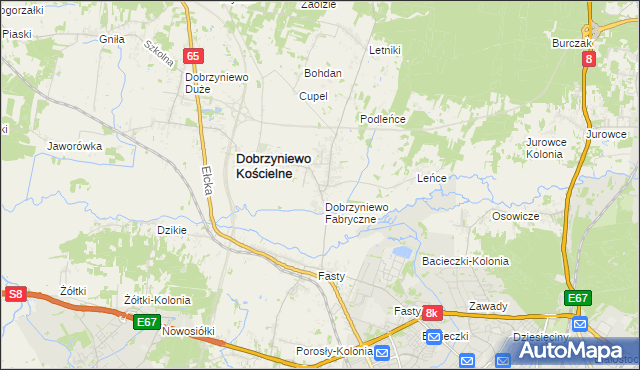 mapa Nowe Aleksandrowo, Nowe Aleksandrowo na mapie Targeo