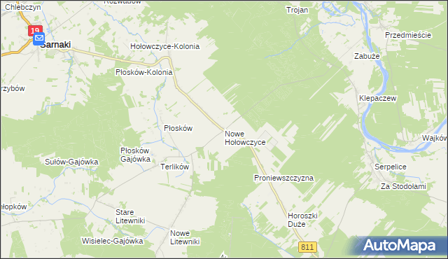 mapa Nowe Hołowczyce, Nowe Hołowczyce na mapie Targeo