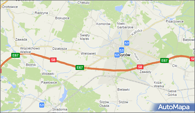 mapa Nowy Dwór gmina Syców, Nowy Dwór gmina Syców na mapie Targeo