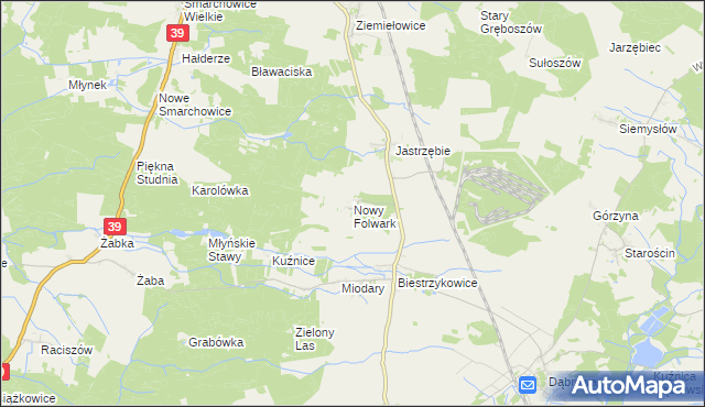 mapa Nowy Folwark gmina Namysłów, Nowy Folwark gmina Namysłów na mapie Targeo