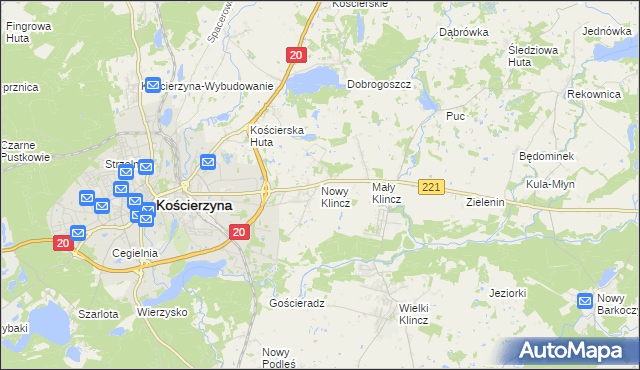 mapa Nowy Klincz, Nowy Klincz na mapie Targeo