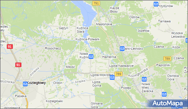 mapa Oczko, Oczko na mapie Targeo