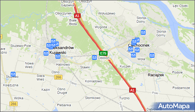 mapa Odolion, Odolion na mapie Targeo