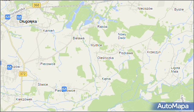 mapa Oleśniczka, Oleśniczka na mapie Targeo