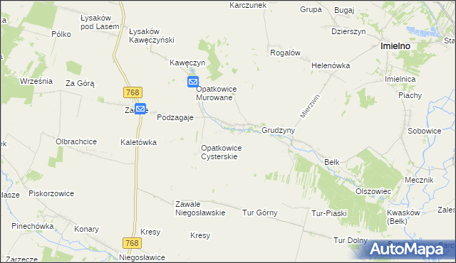 mapa Opatkowice Pojałowskie, Opatkowice Pojałowskie na mapie Targeo