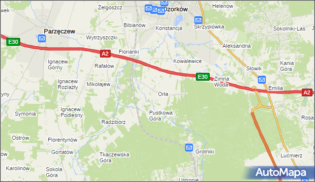 mapa Orła, Orła na mapie Targeo