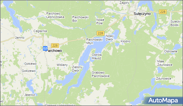 mapa Ostrów Mausz, Ostrów Mausz na mapie Targeo