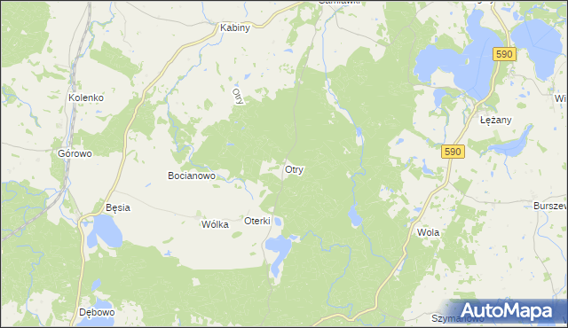 mapa Otry, Otry na mapie Targeo