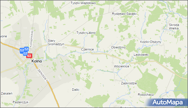 mapa Pachuczyn, Pachuczyn na mapie Targeo