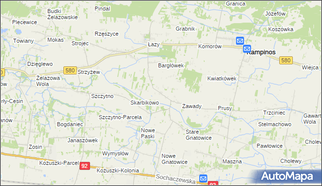 mapa Pasikonie, Pasikonie na mapie Targeo