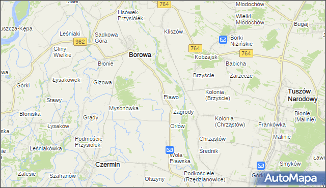 mapa Pławo, Pławo na mapie Targeo