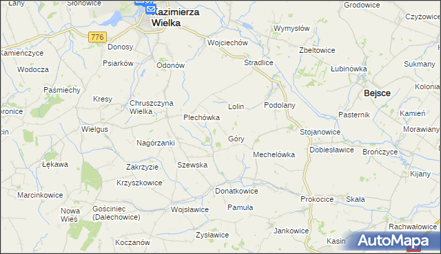 mapa Plechów, Plechów na mapie Targeo