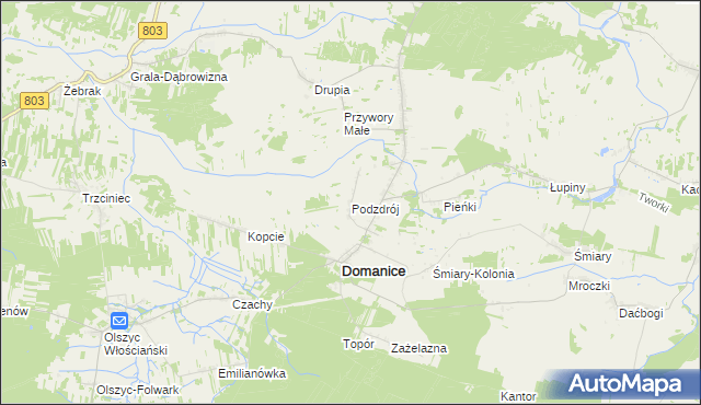 mapa Podzdrój, Podzdrój na mapie Targeo