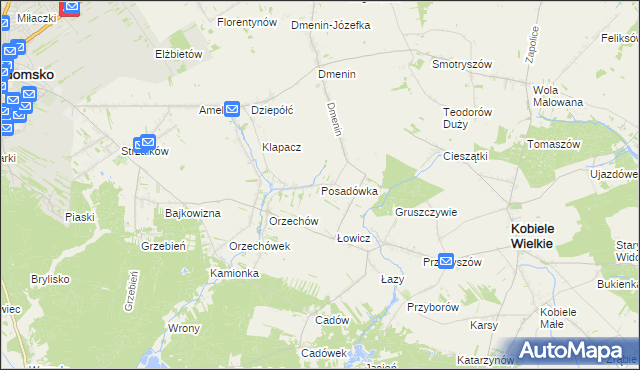 mapa Posadówka, Posadówka na mapie Targeo