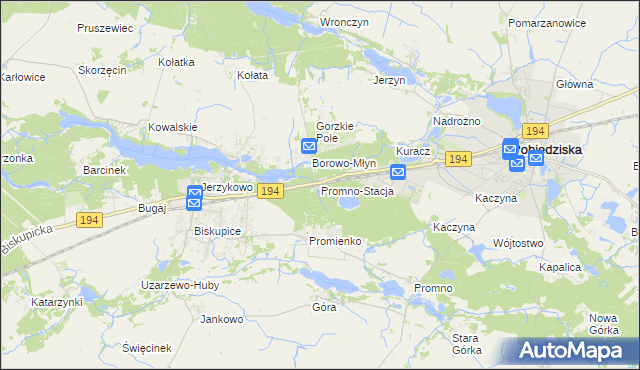 mapa Promno-Stacja, Promno-Stacja na mapie Targeo