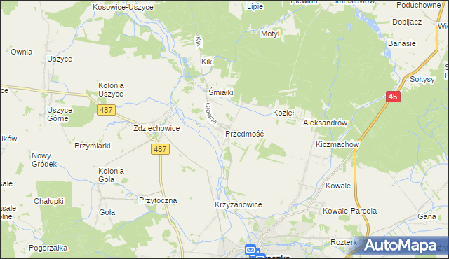 mapa Przedmość, Przedmość na mapie Targeo