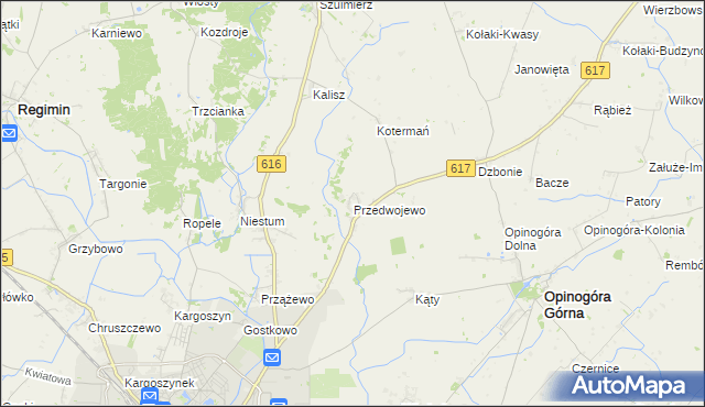 mapa Przedwojewo, Przedwojewo na mapie Targeo