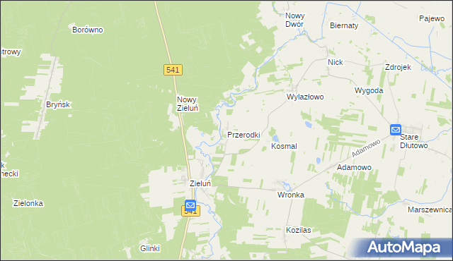 mapa Przerodki, Przerodki na mapie Targeo