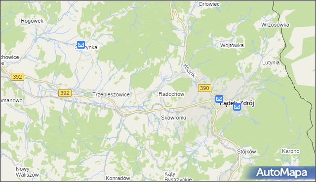 mapa Radochów, Radochów na mapie Targeo