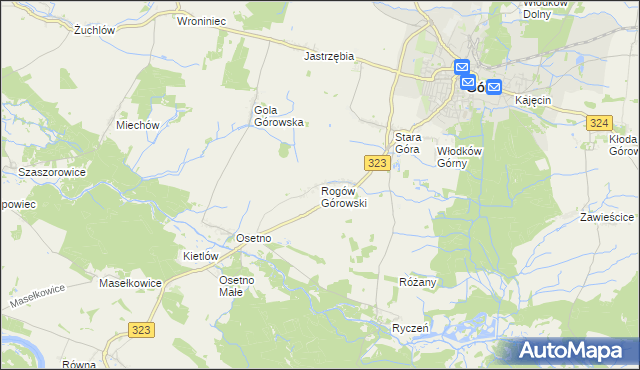 mapa Rogów Górowski, Rogów Górowski na mapie Targeo