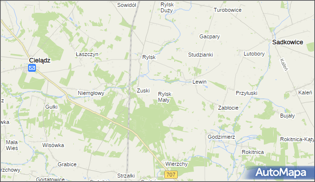 mapa Rylsk Mały, Rylsk Mały na mapie Targeo