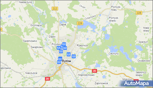 mapa Rzepnica, Rzepnica na mapie Targeo