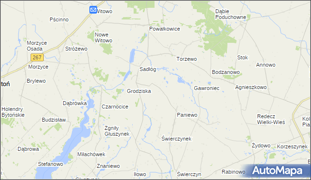 mapa Sadłóżek, Sadłóżek na mapie Targeo