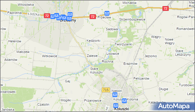 mapa Ścibiorów, Ścibiorów na mapie Targeo