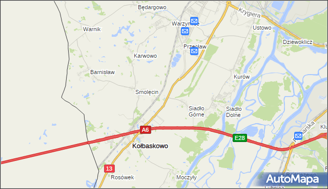 mapa Smętowice, Smętowice na mapie Targeo