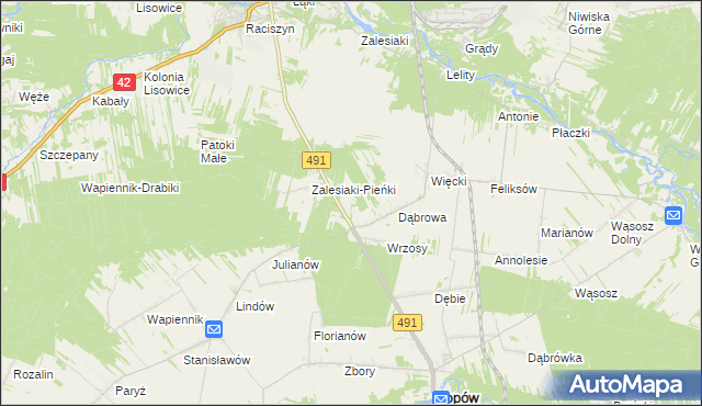 mapa Smolarze, Smolarze na mapie Targeo