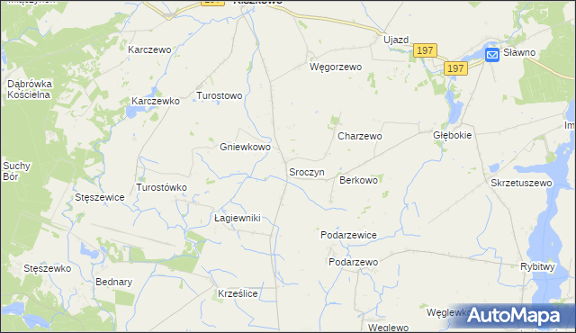 mapa Sroczyn, Sroczyn na mapie Targeo