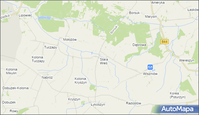 mapa Stara Wieś gmina Mircze, Stara Wieś gmina Mircze na mapie Targeo