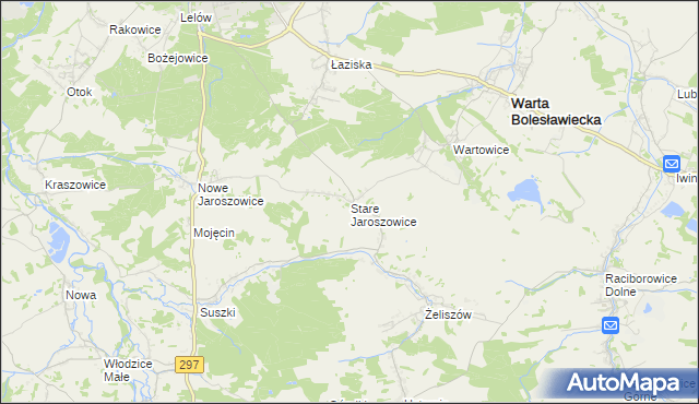 mapa Stare Jaroszowice, Stare Jaroszowice na mapie Targeo