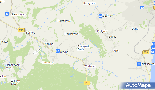 mapa Starzyński Dwór, Starzyński Dwór na mapie Targeo