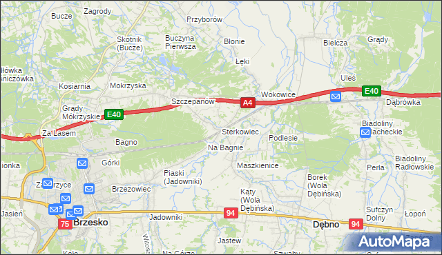 mapa Sterkowiec, Sterkowiec na mapie Targeo