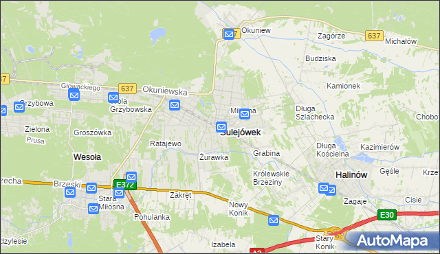 mapa Sulejówek, Sulejówek na mapie Targeo