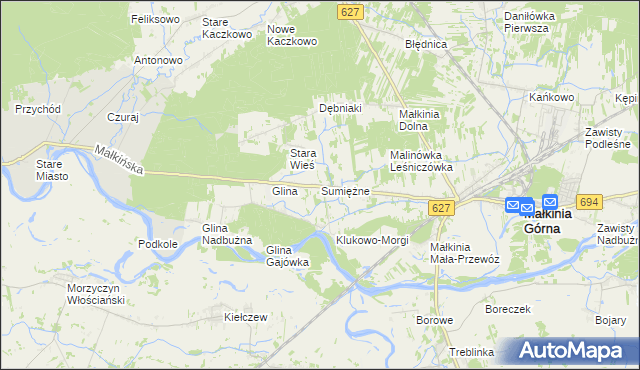 mapa Sumiężne, Sumiężne na mapie Targeo