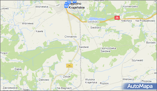 mapa Świdwie, Świdwie na mapie Targeo