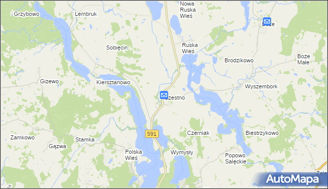 mapa Szestno, Szestno na mapie Targeo