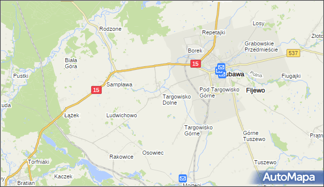 mapa Targowisko Dolne, Targowisko Dolne na mapie Targeo