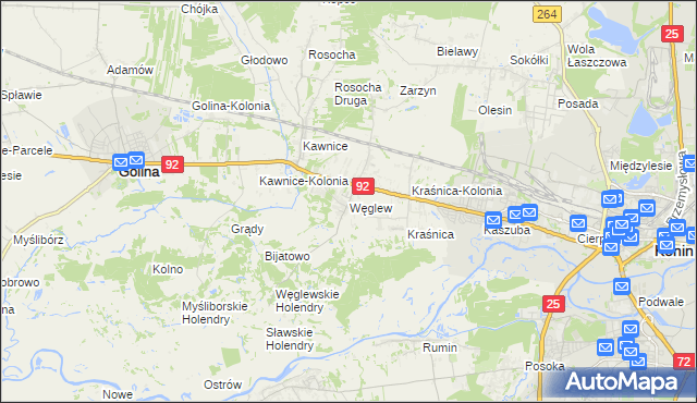 mapa Węglew, Węglew na mapie Targeo
