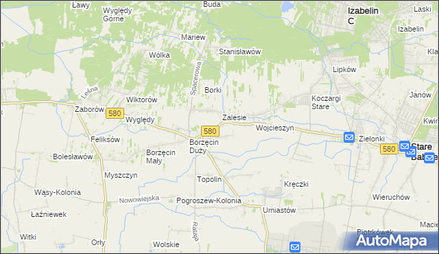 mapa Wierzbin, Wierzbin na mapie Targeo