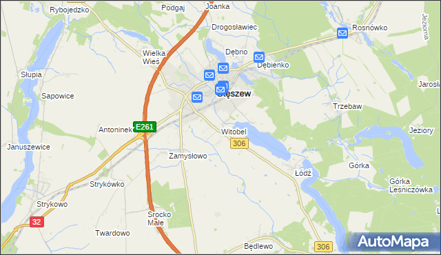 mapa Witobel, Witobel na mapie Targeo