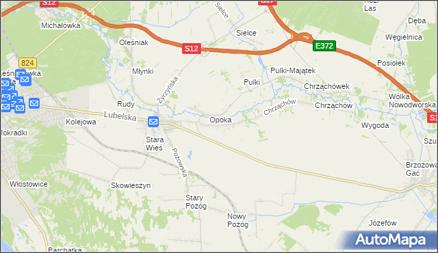 mapa Witowice gmina Końskowola, Witowice gmina Końskowola na mapie Targeo