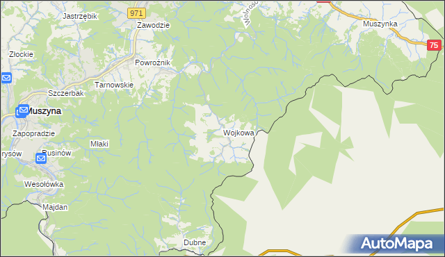 mapa Wojkowa, Wojkowa na mapie Targeo