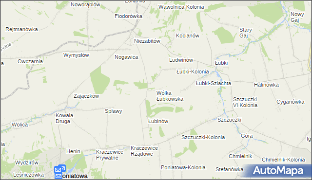 mapa Wólka Łubkowska, Wólka Łubkowska na mapie Targeo