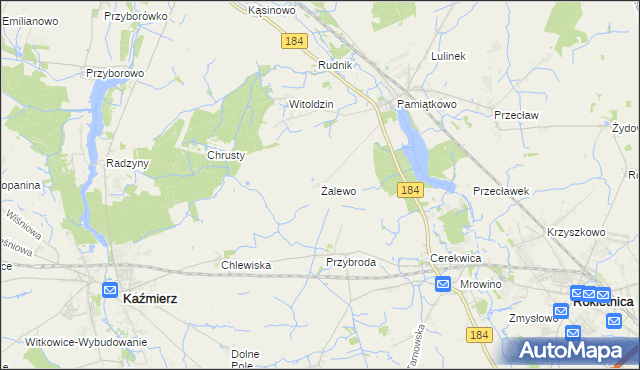 mapa Żalewo, Żalewo na mapie Targeo