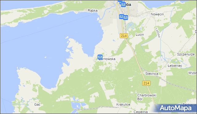 mapa Żarnowska, Żarnowska na mapie Targeo